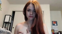 alluring video: Alluring redhead teen shows off her heavenly ass and her ti