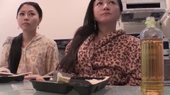 asian threesome video: Japanese threesome with cumshot - Asian moms with big natural tits