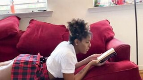 ebony big ass video: Schoolgirl Izzy Wolfe gets rammed by Do$ Du Muni’s huge