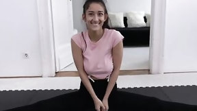 yoga video: Breasty yoga playgirl sucks and rides her boyfriend's large ramrod