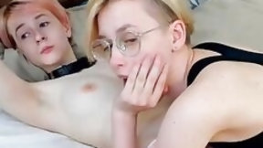 amateur lesbian video: Nerdy Little College Lesbians....