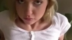 shy video: Shy Teen Licks Up Every Drop Of Cum