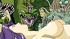 hentai monster video: Busty hentai brutally monsters fucking