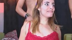 double pussy video: Latin Teens Enjoy Double Vaginal