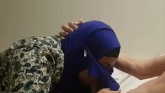 arab bbw video: Hijab Milf mad I cum in her mouth