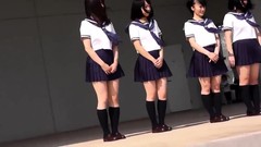 japanese school uniform video: Japanese teen in school uniform
