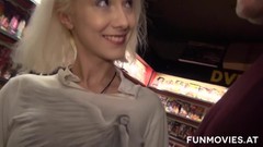 german in public video: Public Sex shop German Amateur Threesome