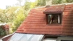 window video: Neighbor couple fucks in the window