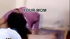 indian mom video: Indian son with mom with busty boobs and sucking black cock