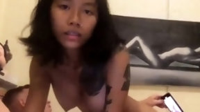 thai tits video: Horny amateur Asian babe with hot fit body gets pounded hard