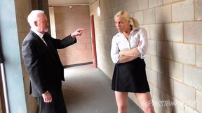 school uniform video: GT129 School bully takes down head master HD