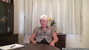 pantyhose video: Grandma needs an orgasm right now!