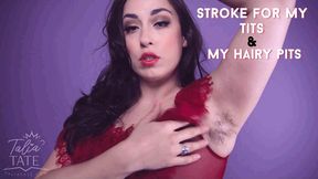 armpit video: Stroke for My Tits and My Hairy Pits