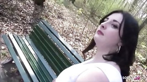 park sex video: German College Teen Elisa Seduce to Fuck in Park in Berlin