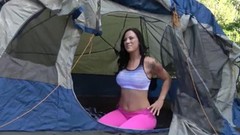 tent video: Brother and Stepsister Fuck in Tent During Family Camping Trip