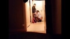 delivery guy video: three movies of warm naked women waiting pizza delivery guy