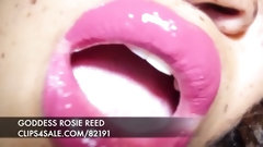 lipstick video: Lipstick Fetish Pink Lipgloss JOI POV Goddess Rosie