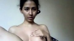 indian fingering video: Indian Girl Playing Her Beautiful Pussy