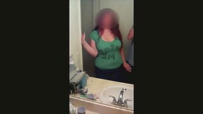 titjob video: St Pat's Day Big Tit PAWG Redhead gives BJ, gets cum all over her tits