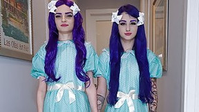 costume video: Come Play With Us! Evil Twin STEPSISTERS Suck Me OFF