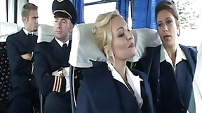 uniform video: Sexy stewardess decided to have sex before the end of the flight