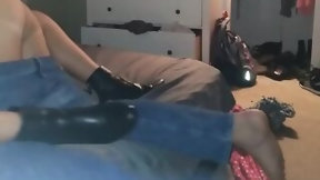 latina milf video: Slutty tinder mother i'd like to fuck pulls up her petticoat after coming home from party