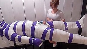 mummification video: Femdom mummification
