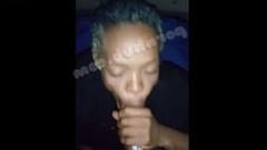 ebony in homemade video: My Homie BM gives the best Head ever Wit a Fruit Roll Up!!!