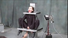 bound video: Submissive girl enjoys bondage and BDSM treatment on a machine