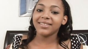 ebony video: Big Titted 18 Loves Long Ebony Dick!