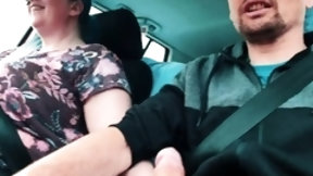 car video: Mature plumper rammed deep and blasted with cum in the car