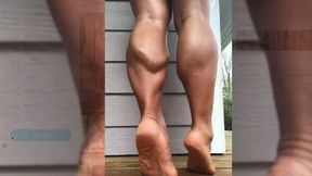 foot worship video: All hail muscle calves part 2