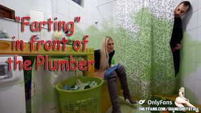 plumber video: Stepmom Farting Dumb and Dumber in front of Plumber