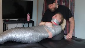 tickling video: MILF MUMMY Failed Bondage Escape Challenge with Tickling 2-27-23HDmp4