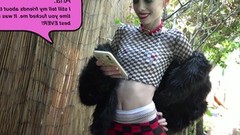 miniskirt video: Skinny slut Aria Haze teases and moans when gets rough fucked