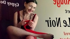 gypsy video: Le Rouge et le noir/ layered fishnet feet fetish by Gypsy Dolores