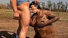 farm video: Farmer Fucks Mud Covered Chubby