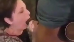 throat video: Old Coworker’s Wife Sucks BBC as he watches!