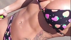 fitness video: Sex fit Latina babe nice tits