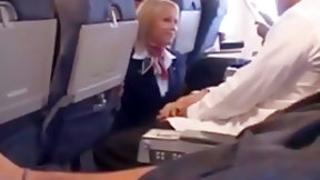 airplane video: Helpfull stewardess 3