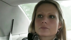 taxi video: Hot blonde gets tricked by a taxi driver
