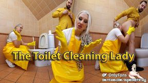 gloves video: The Toilet Cleaning Lady