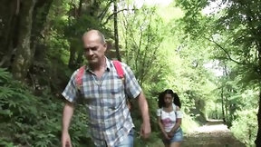 18 year old video: Walk in the mountains with the stepfather!
