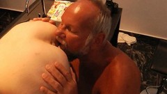 asslick video: Old fart enjoys licking and rimming pussy before fuck