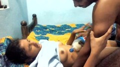 telugu video: Indian girl records while her boyfriends fucks her at night