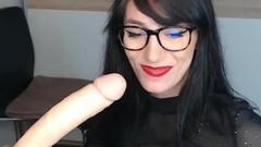 lipstick video: Smoking Dildo Suck