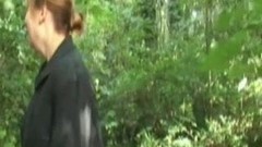 forest video: French BBW fucked in the wood
