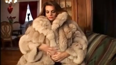 fur video: Chelsea masturbates wearing fur