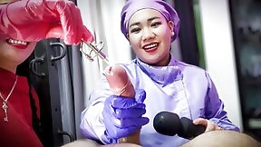 nurse video: 2 Cruel Nurses Sounding Slave