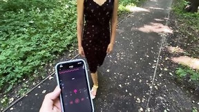 vibrator video: Walk In The Woods With Lush Ended With Cuming On Her Face And Hair